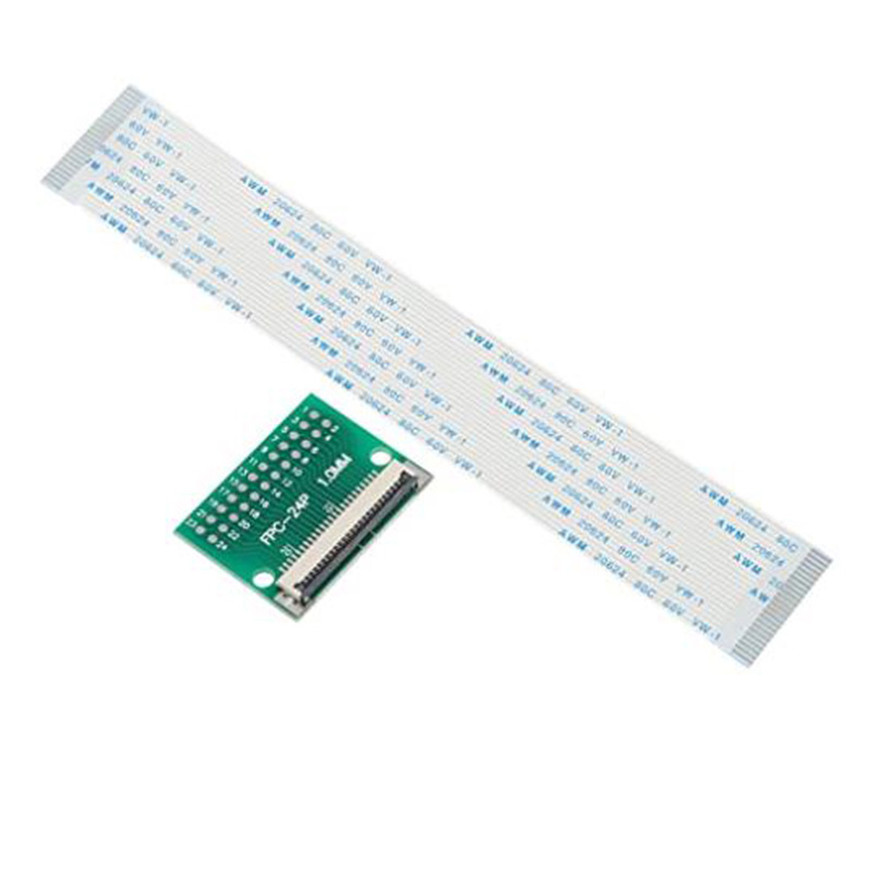 FFC FPC 24 針 0.5 毫米- 1 毫米 間距 DIP 2.0 毫米 PCB 轉(zhuǎn)換板  1 毫米 柔性扁平電纜